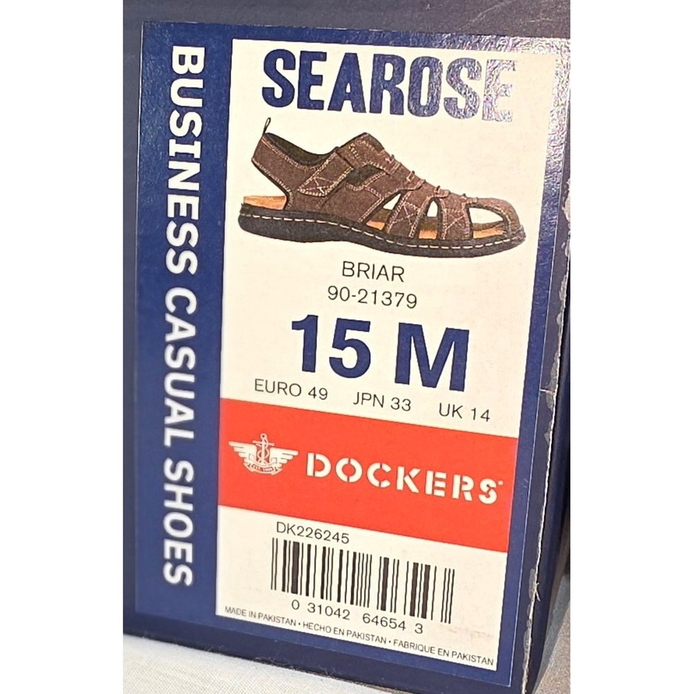 Dockers Shorewood Mens Fisherman Sandals Brown Memory Foam Comfort Shoes - Picture 11 of 11